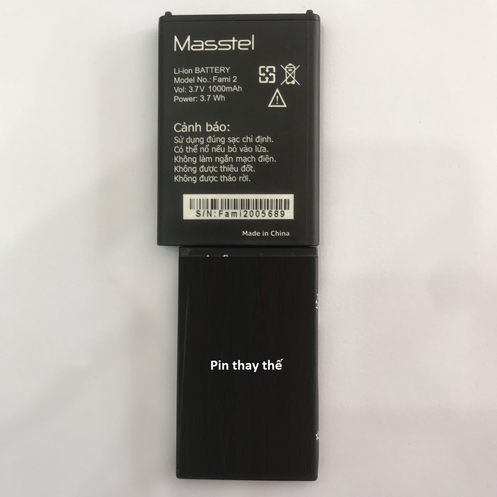 Pin thay thế cho Masstel Fami 2 | Fami 10 | pin chế pin độ dung lượng 1000mAh