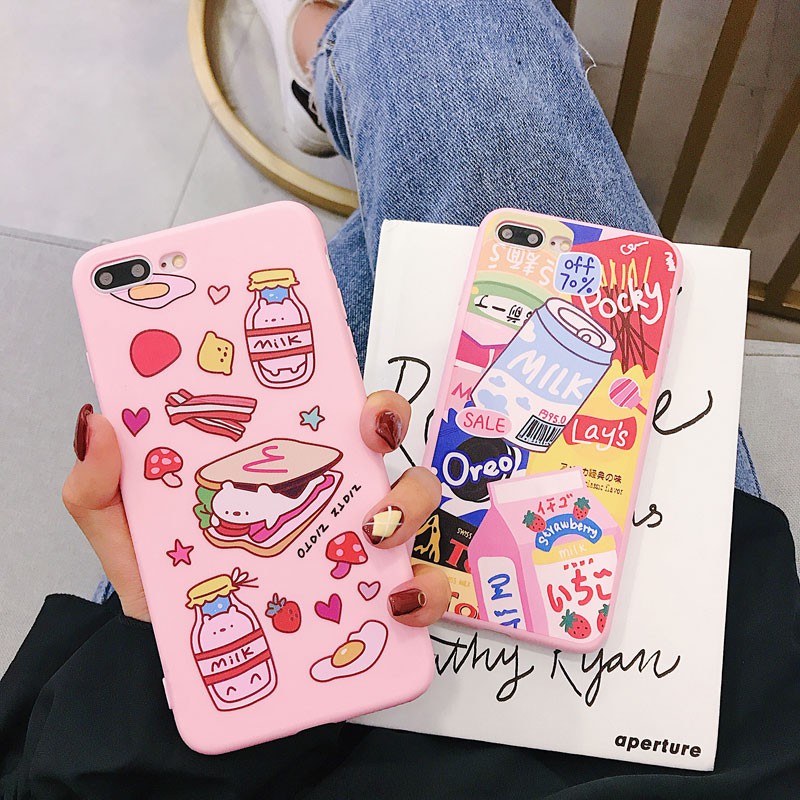 Ốp lưng TPU mềm dễ thương cho iPhone 6 6S 7 8 6plus 6Splus 7Plus 8Plus X XR XS XSMAX