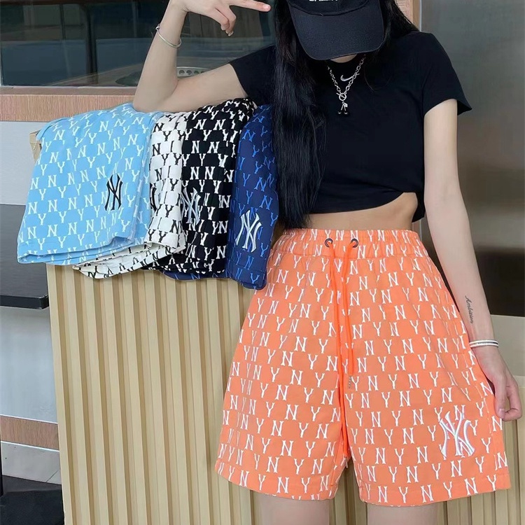 Quần Short Thể Thao MLB100% Chính Hãng In Họa Tiết NY Phong Cách Hàn Quốc Cho Nam Và Nữ