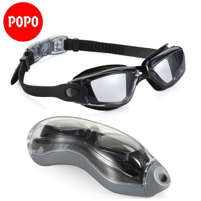 Kính bơi người lớn POPO 2360 mắt trong chống tia UV, hạn chế sương mờ