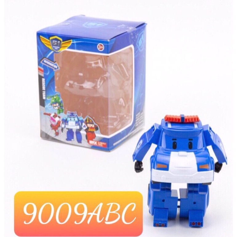 Đồ chơi xe biến hình xe poly robor car
