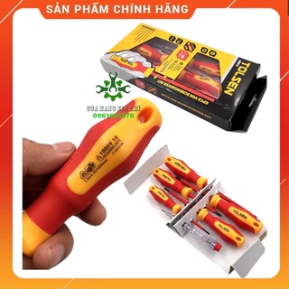 Bộ tua vít cách điện 1000v công nghiệp 6 cây 38013 tolsen