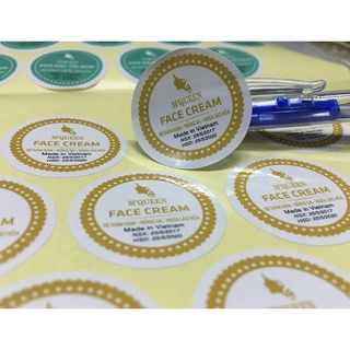 DECAL ĐẾ VÀNG A4( xấp 100 tờ)