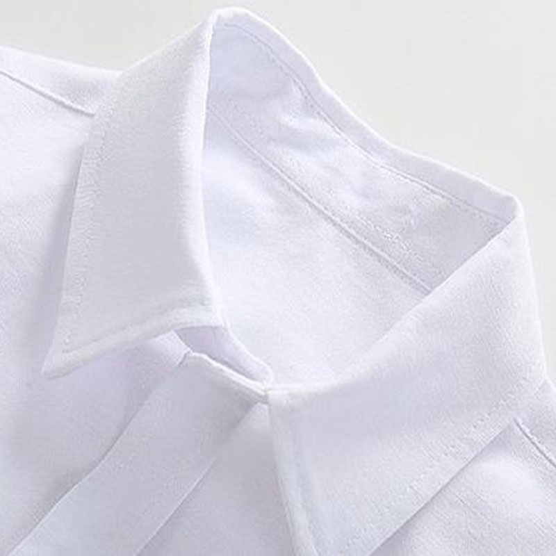 Bé Trai 0-10 Tuổi Áo Sơ Mi Tay Ngắn Vải Oxford Thời Trang