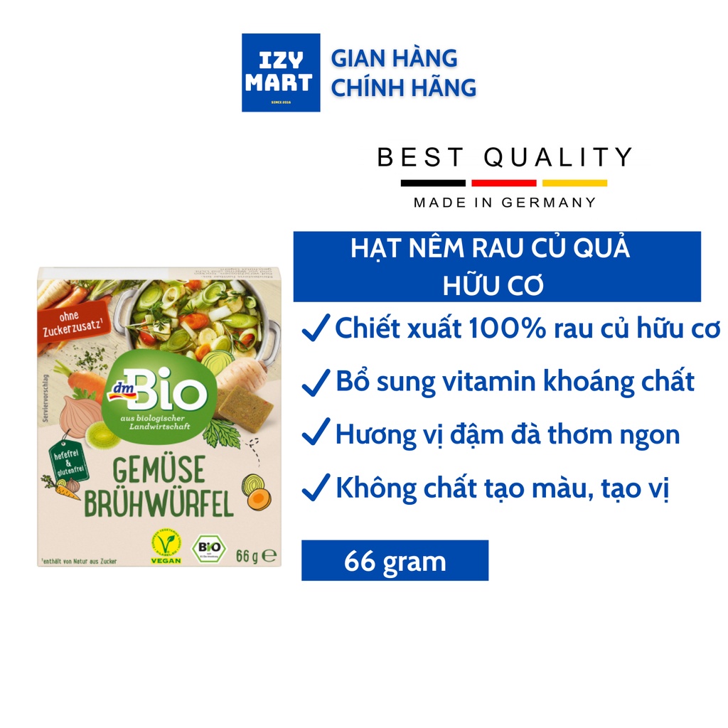 Hạt nêm rau củ hữu cơ dmBio