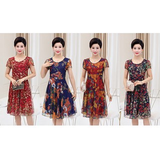 Đầm Trung Niên Sang Đẹp U30 U40 U50 đẹp 🔥 HOT HOT🔥  👉👉 QUÁ RẺ VÀ QUÁ ĐẸP  👉 SIZE : XL 2XL 3XL 4XL[CÓ BẢNG SIZ