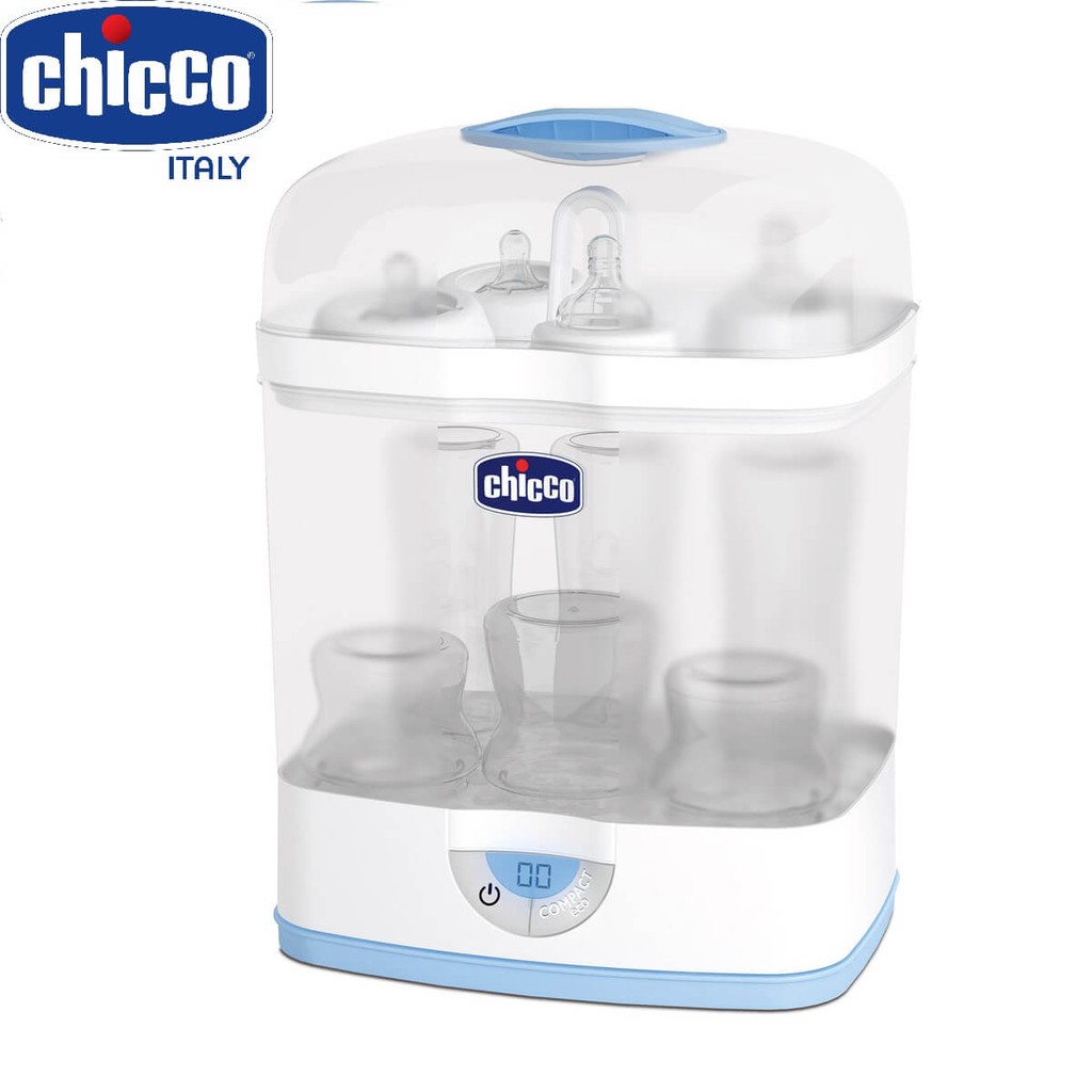 Máy tiệt trùng đa năng Chicco 2in1 / 3in1 tiệt trùng nhanh chóng, tiết kiệm điện