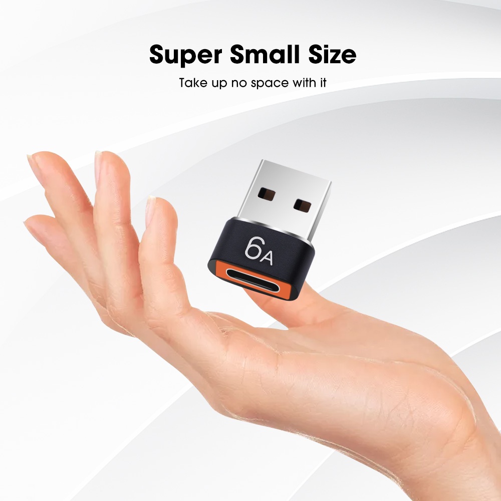 Đầu Chuyển Đổi 6A Type c Sang USB A OTG Cho iPhone Và Android