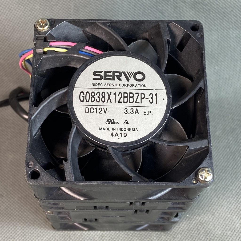 Quạt Hỏa Tiễn 8 cm Delta 12 V-- 3.3A x 2 . gió siêu mạnh G0838X12BBZP-31