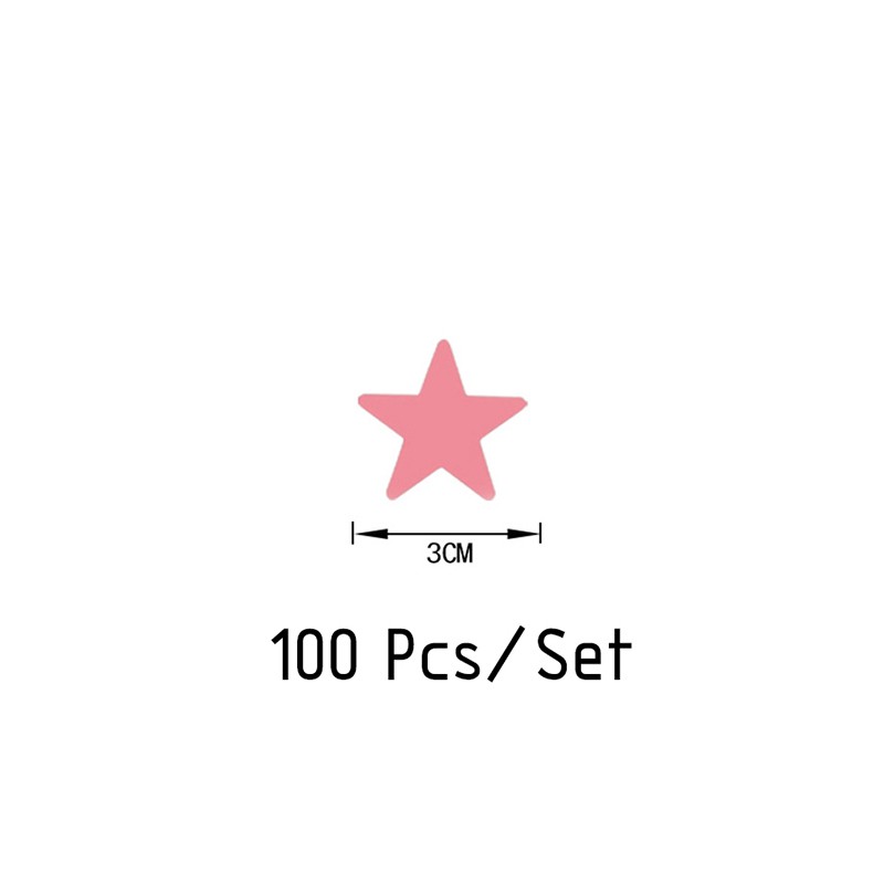 Bộ 100 miếng sticker hình ngôi sao hiệu ứng dạ quang độc đáo