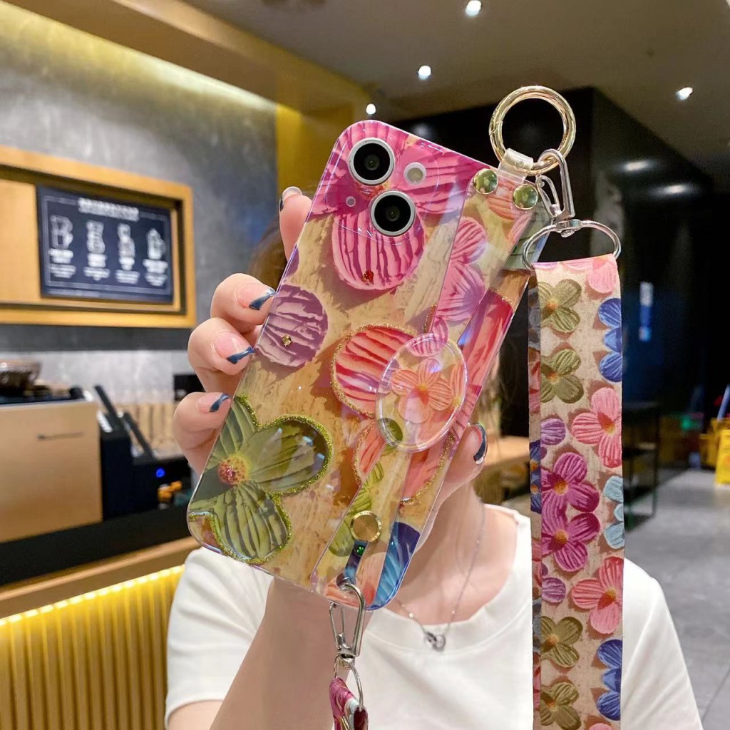 Ốp Điện Thoại Hình Tranh Sơn Dầu Cho iPhone X XS XR 11 12 13 14 pro max
