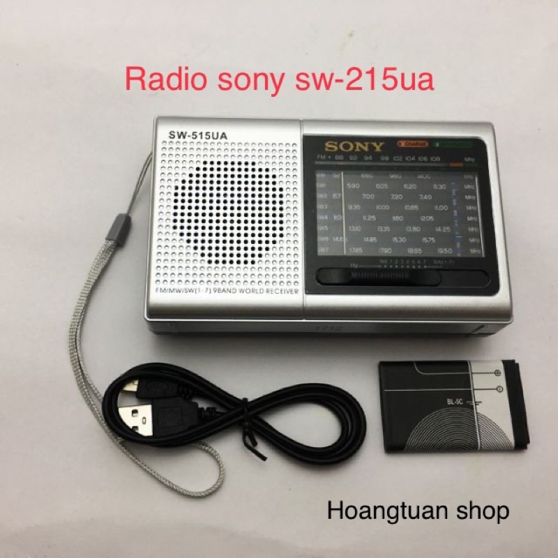 [Mã ELHACE giảm 4% đơn 300K] Radio sony sw-515UA pin sạc đọc thẻ usb.