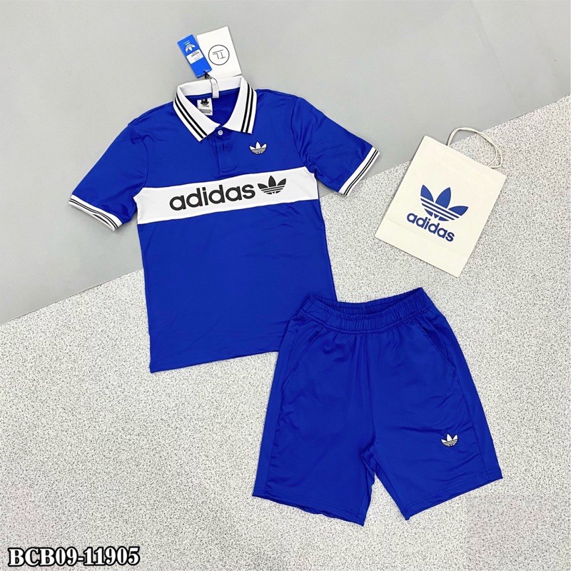 Bộ Cộc Tay Nam Nổi Vạch Chữ Dáng Thể Thao | BigBuy360 - bigbuy360.vn