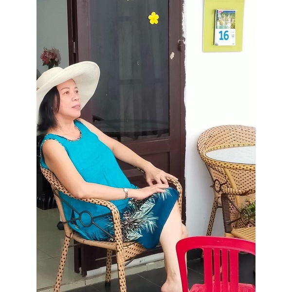 Đầm lanh lụa đầm bầu/trung niên dáng suông chữ A thoải mái CÓ TÚI