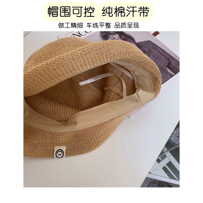 Mũ Bucket Bằng Cotton Lanh Thoáng Khí Phong Cách Nhật Bản Thời Trang Xuân Hè Cho Trẻ Em