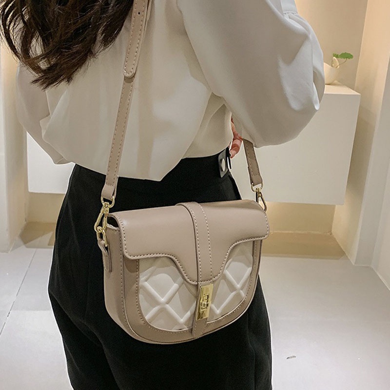 Ielgy Túi Đeo Chéo Kết Cấu Dạng Yên Ngựa Cao Cấp Dành Cho Nữ