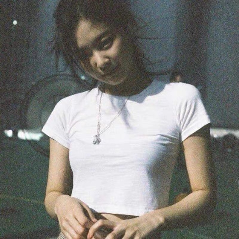 Áo croptop trơn dáng ngắn ôm nữ tay ngắn Freesize vải thun co dãn