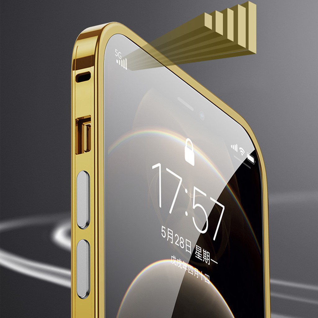 Ốp Điện Thoại Siêu Mỏng Khung Kim Loại Nhôm Cho Iphone