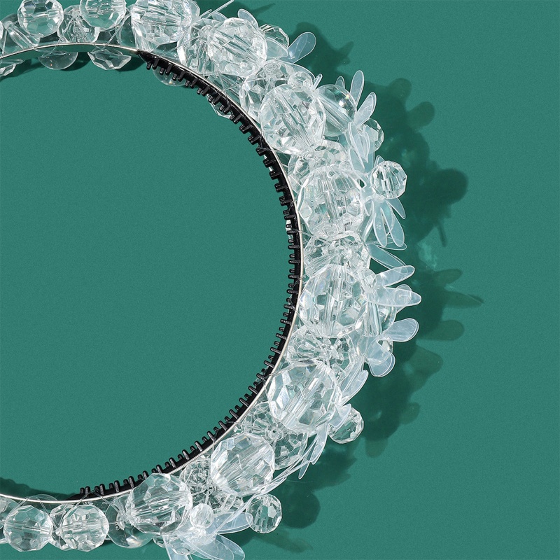 Flgo Băng Đô Cài Tóc Mỏng Đính Pha Lê Cho Nữ