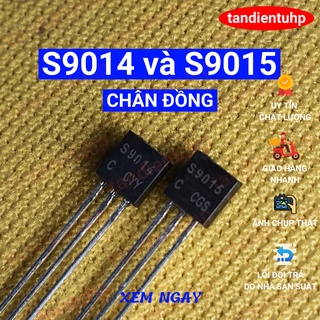 50 CHIẾC S9014 - S9015 CHÂN ĐỒNG (Cu) / CHÂN SẮT (Fe) 100mA (MỖI LOẠI 50 CHIẾC)
