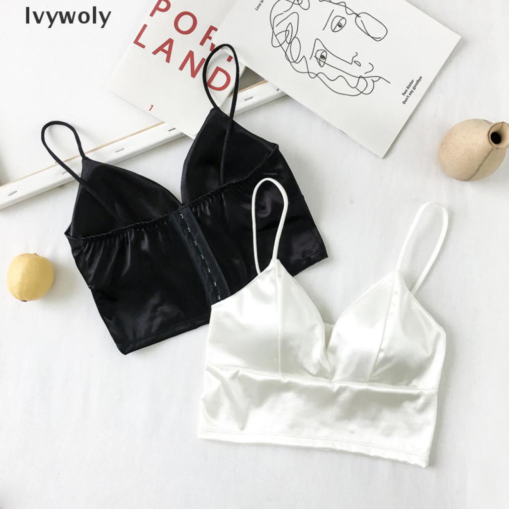 Ivywoly Áo Lót Nâng Ngực Bằng Lụa Mịn Có Dây Đeo Gợi Cảm Cho Nữ