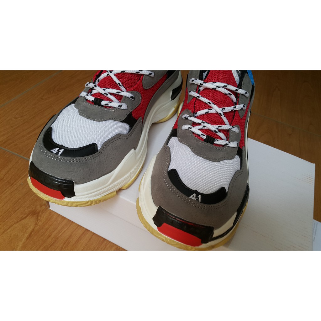 Giày triple S xanh đỏ xám (ảnh thật, fullbox) | BigBuy360 - bigbuy360.vn