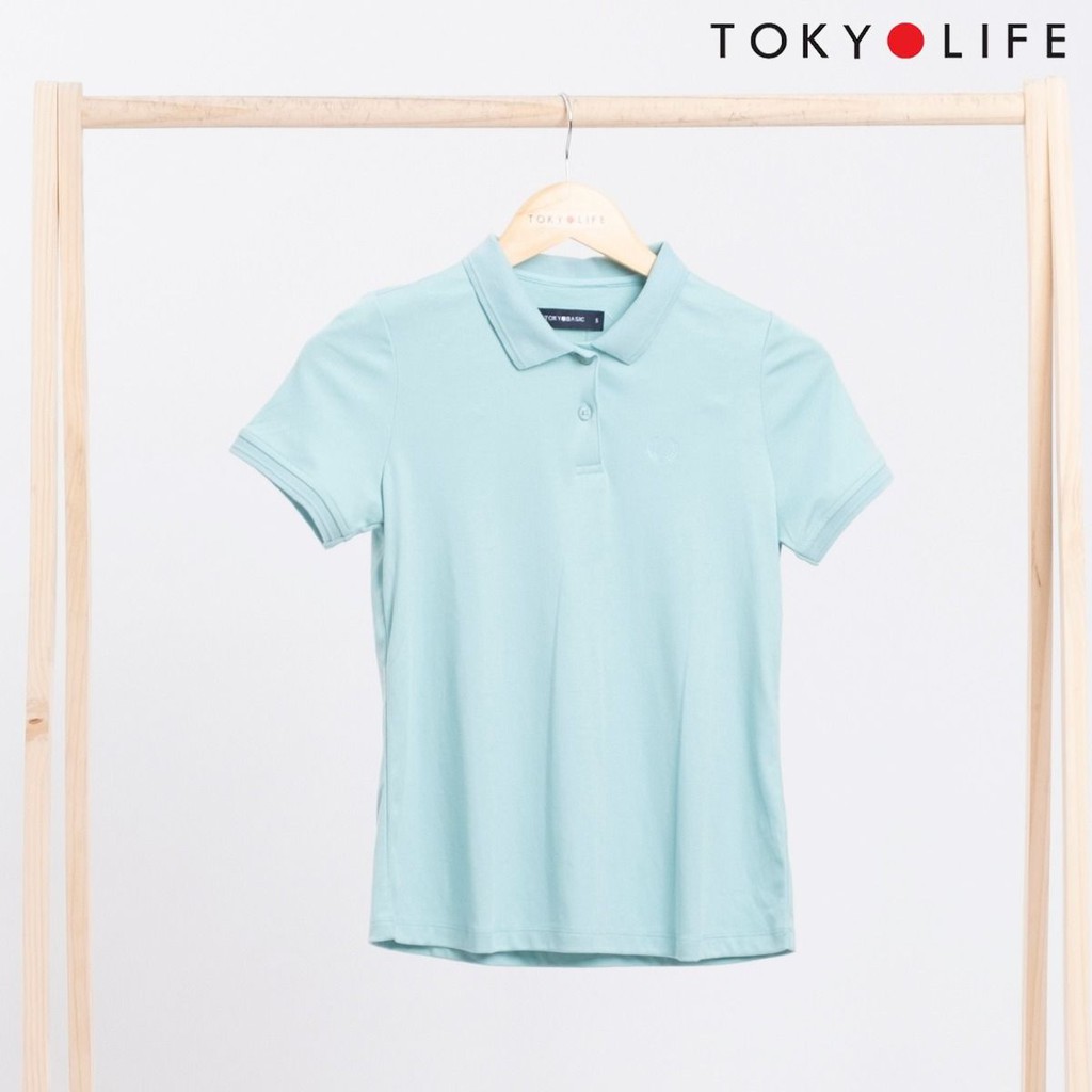 [Mã WABRSWK giảm 10% đơn từ 250k] Áo phông Polo nữ TOKYOLIFE cổ gập 1 màu I9POL501G