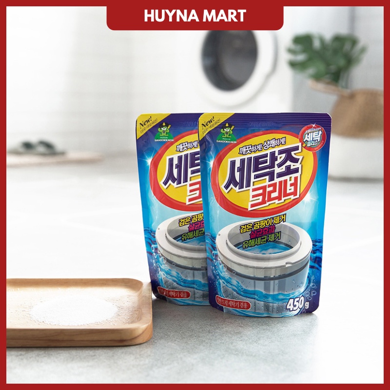 Bột Tẩy Vệ Sinh Lồng Máy Giặt Hàn Quốc (Gói 450g)