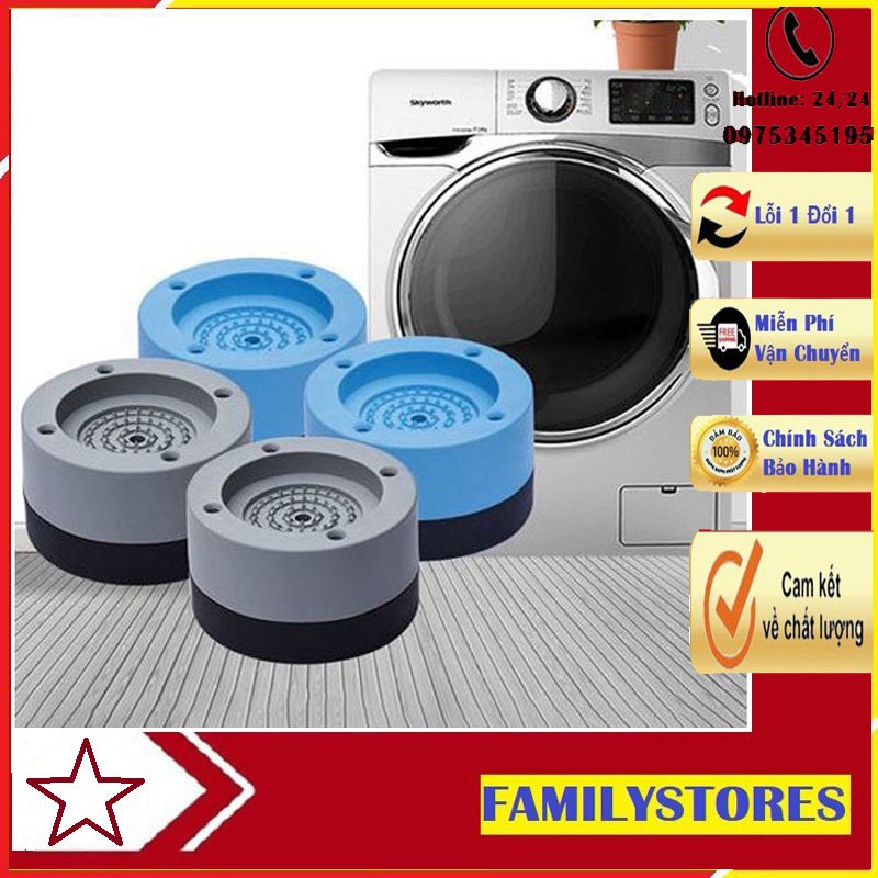 Bộ 4 Miếng Đệm Cao Su, Lót Chân Máy Giặt Đa Năng