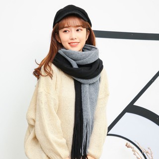 Khăn Len Dạ Cashmere Pha Màu Style Hàn Quốc