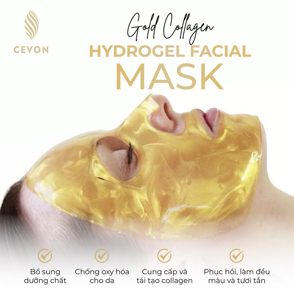 5 Hộp Gold Collagen Hydrogel Gold24k Măt nạ Cấp Ẩm Trắng Da Chống Lão Hoá