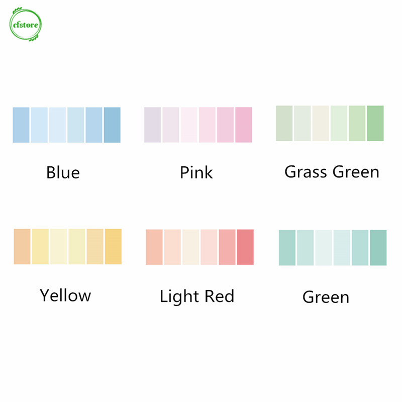 CF 120 Sheets/pad Water Color Notebook Planner Bookmark Sticky Notes Sticker Marker Index Pad Tab Memo Flag Labels