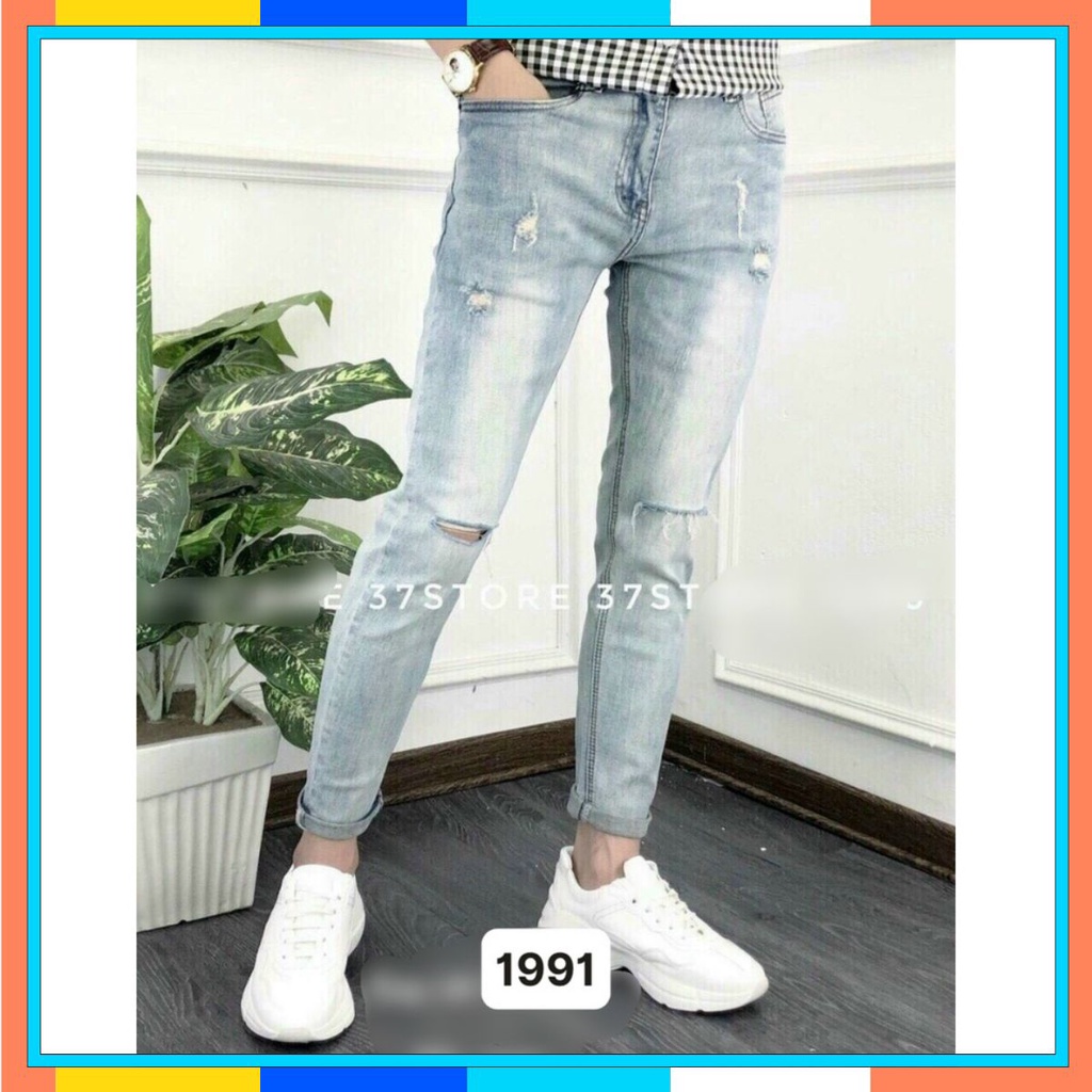 Quần Jean Nam Chất Bò 💝Freeship💝 Quần Rin Nam Cao Cấp Co Giãn 4 Chiều HU93