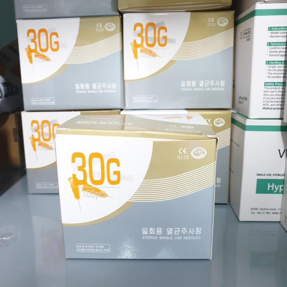 tách lẻ Đầu kim tiêm dưỡng chất meso 30G của hãng Sungshim Hàn Quốc 4mm, 13mm