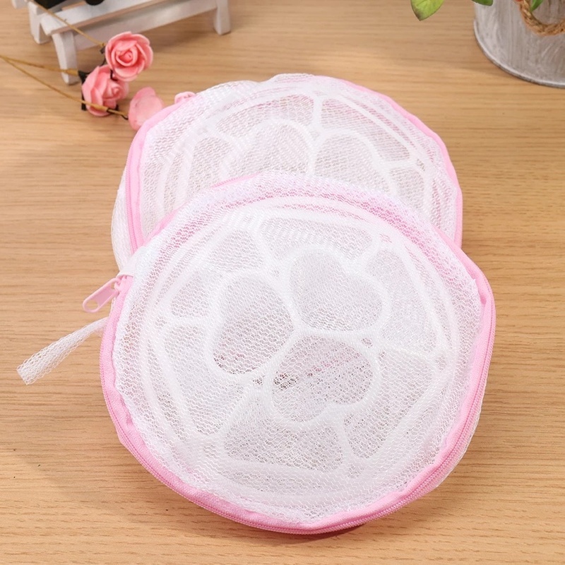 Túi Lưới Giặt Đồ Lót Có Khóa Kéo In Họa Tiết Dễ Thương