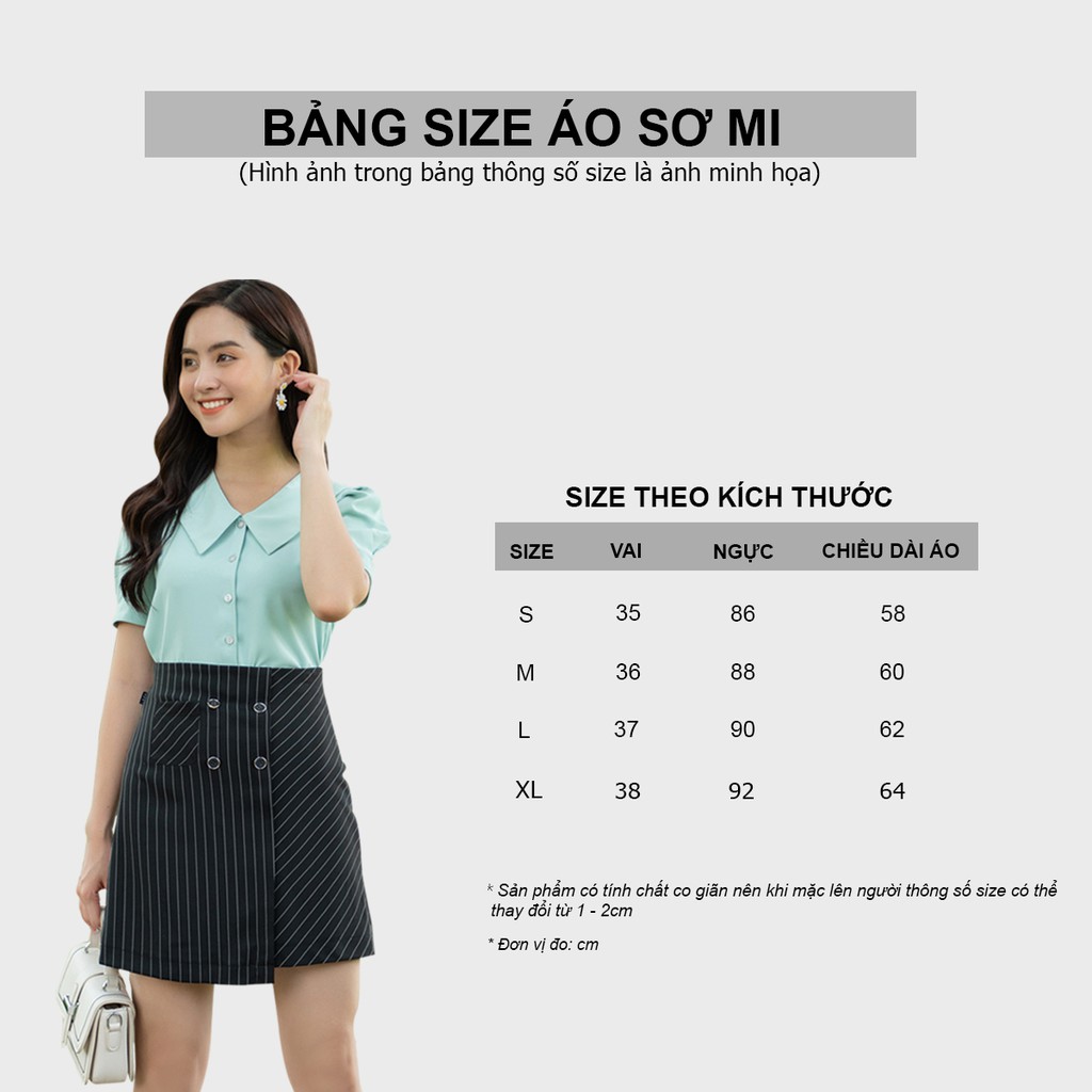 [Mã FASHIONMALLT4 giảm 15% đơn 150k] Áo sơ mi nữ LOZA họa tiết hoa nhí cổ lá - LS1446