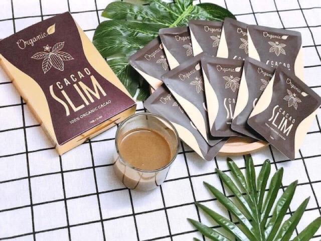 CACAO SLIM GIẢM CÂN ( TẶNG KÈM 2 GÓI DETOX BÍ ĐAO THẢI MỠ THỪA )