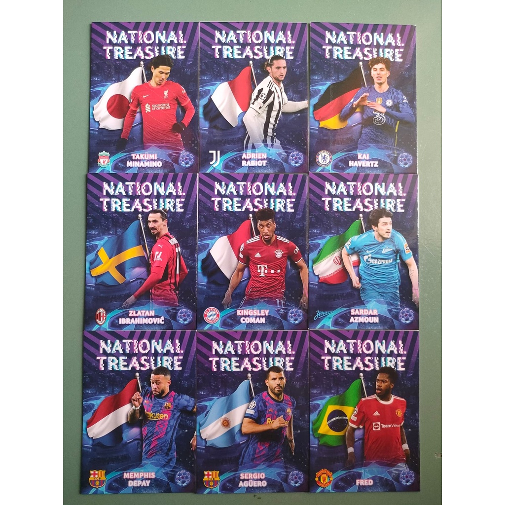 Thẻ SKY UCL NATIONAL TREASURE | Rabiot, Fred, Kai Havertz, Coman, Depay, Azmoun, Kun Aguero, Minamino, Ibrahimovic