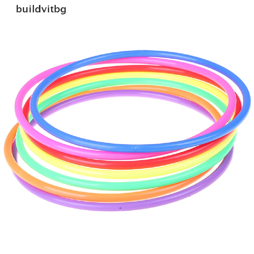 Bộ 5 Vòng Tròn Nhựa Nhiều Màu Sắc Kích Thước 18CM Đồ Chơi Giáo Dục Cho Bé