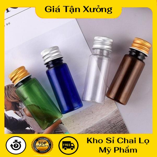 Chai Chiết Mĩ Phẩm ❤ [100c] Chai nhựa pet nắp vặn nhôm 20ml 30ml 50ml 100ml chiết mỹ phẩm , phụ kiện du lịch