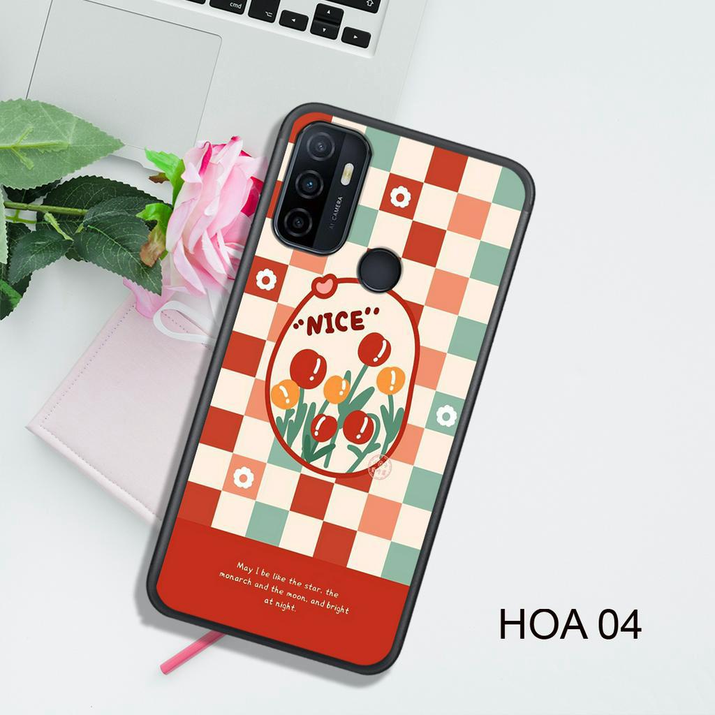 Ốp Lưng  OPPO A15 - A52 - A53 - A92 - A94 - A95 4G - A95 5G , In Hình HOA, Màu Sắc Bắt Mắt.