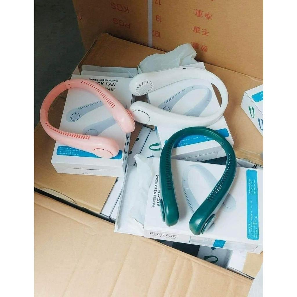 [Quà Tặng] Quạt Đeo Cổ Mini Tích Điện Làm Mát Thông Minh 360 Độ Sạc USB