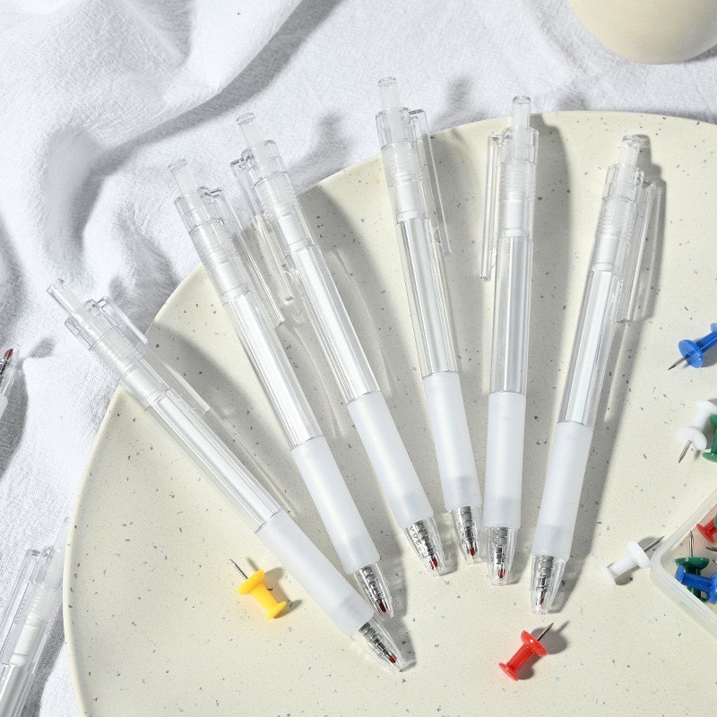 Bút Mực Gel Vỏ Trong Suốt Kiểu Dáng Sáng Tạo