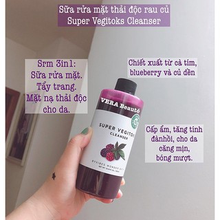 SỮA RỬA MẶT THẢI ĐỘC SUPER VEGITOKS 300ml