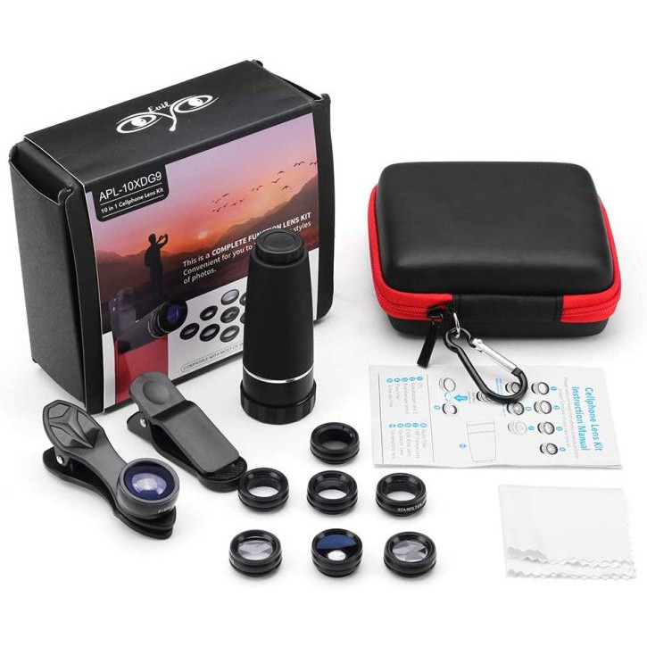 BỘ LENS 10 IN 1 APEXEL APL-10XDG9 TÍCH HỢP TELE 10X