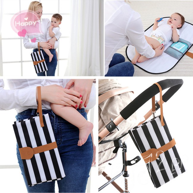 Changing Mat Travel Hanging Nappy Bag Multifunction Diaper Portable Baby