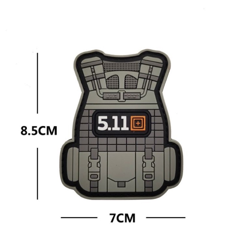 Patch_miếng dán velcro PVC 5.11 chiến thuật