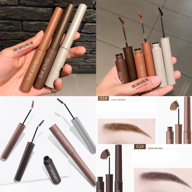 Mascara Chân Mày Bền Màu, Lâu Trôi Sheloves Brow Mascara