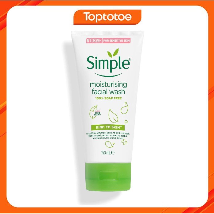 Sữa Rửa Mặt Dưỡng Ẩm Cho Da Nhạy Cảm Simple Moisturising Facial Wash 150ml