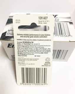 Pin A27 12V Enegizer Dùng cho remote